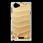 Coque Sony Xperia L sable plage