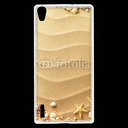 Coque Huawei Ascend P7 sable plage