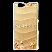 Coque Sony Xperia Z1 Compact sable plage