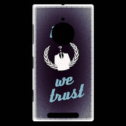 Coque Nokia Lumia 830 In anonymous We trust bleu ZG