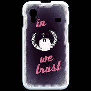 Coque Samsung ACE S5830 In anonymous We trust Rouge ZG