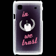 Coque Samsung Galaxy S In anonymous We trust Rouge ZG