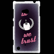 Coque Nokia Lumia 720 In anonymous We trust Rouge ZG