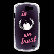 Coque Samsung Galaxy Express In anonymous We trust Rouge ZG