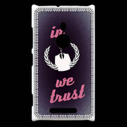 Coque Nokia Lumia 925 In anonymous We trust Rouge ZG