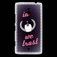 Coque Nokia Lumia 1320 In anonymous We trust Rouge ZG