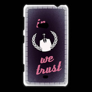 Coque Nokia Lumia 625 In anonymous We trust Rouge ZG