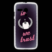 Coque Motorola G In anonymous We trust Rouge ZG