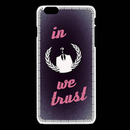 Coque iPhone 6Plus / 6Splus In anonymous We trust Rouge ZG