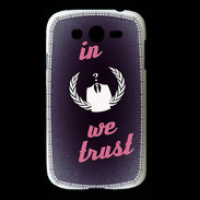 Coque Samsung Galaxy Grand In anonymous We trust Rouge ZG