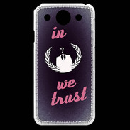 Coque LG G Pro In anonymous We trust Rouge ZG