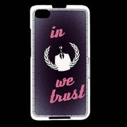 Coque Blackberry Z30 In anonymous We trust Rouge ZG