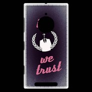 Coque Nokia Lumia 830 In anonymous We trust Rouge ZG