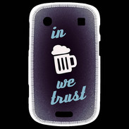 Coque Blackberry Bold 9900 In Beer We trust bleu ZG