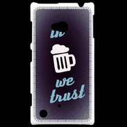 Coque Nokia Lumia 720 In Beer We trust bleu ZG