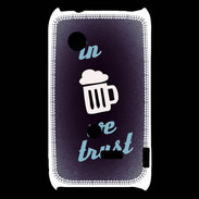 Coque Sony Xperia Typo In Beer We trust bleu ZG