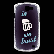 Coque Samsung Galaxy Express In Beer We trust bleu ZG