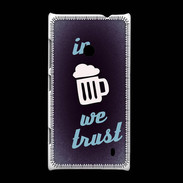 Coque Nokia Lumia 520 In Beer We trust bleu ZG
