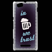 Coque Sony Xperia M In Beer We trust bleu ZG