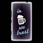 Coque Nokia Lumia 1320 In Beer We trust bleu ZG