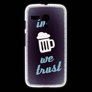 Coque Motorola G In Beer We trust bleu ZG
