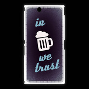 Coque Sony Xpéria Z Ultra In Beer We trust bleu ZG