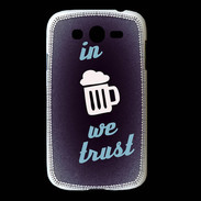 Coque Samsung Galaxy Grand In Beer We trust bleu ZG