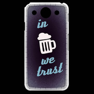 Coque LG G Pro In Beer We trust bleu ZG