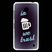 Coque Nokia Lumia 630 In Beer We trust bleu ZG