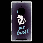 Coque Nokia Lumia 830 In Beer We trust bleu ZG