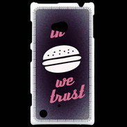 Coque Nokia Lumia 720 In Burger We trust Rouge ZG
