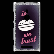 Coque Nokia Lumia 925 In Burger We trust Rouge ZG