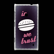 Coque Nokia Lumia 520 In Burger We trust Rouge ZG