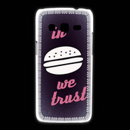 Coque Samsung Galaxy Express2 In Burger We trust Rouge ZG
