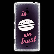 Coque Nokia Lumia 1320 In Burger We trust Rouge ZG