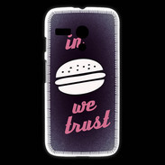 Coque Motorola G In Burger We trust Rouge ZG