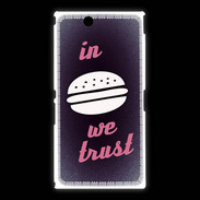 Coque Sony Xpéria Z Ultra In Burger We trust Rouge ZG