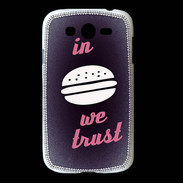 Coque Samsung Galaxy Grand In Burger We trust Rouge ZG