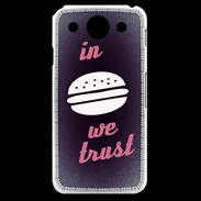Coque LG G Pro In Burger We trust Rouge ZG