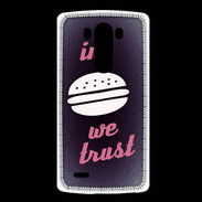 Coque LG G3 In Burger We trust Rouge ZG