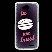 Coque LG L90 In Burger We trust Rouge ZG