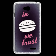 Coque LG L70 In Burger We trust Rouge ZG