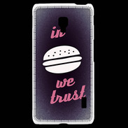 Coque LG F6 In Burger We trust Rouge ZG