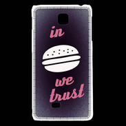 Coque LG F5 In Burger We trust Rouge ZG