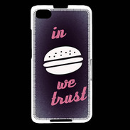 Coque Blackberry Z30 In Burger We trust Rouge ZG