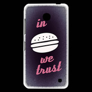 Coque Nokia Lumia 630 In Burger We trust Rouge ZG