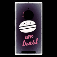 Coque Nokia Lumia 830 In Burger We trust Rouge ZG