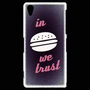 Coque Sony Xperia Z2 In Burger We trust Rouge ZG