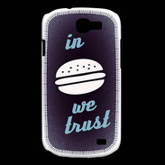 Coque Samsung Galaxy Express In Burger We trust Bleu ZG