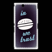 Coque Sony Xpéria Z Ultra In Burger We trust Bleu ZG